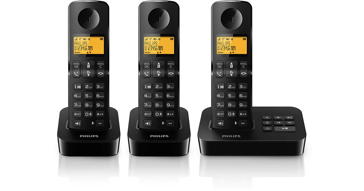 Philips Téléphone fixe sans fil avec répondeur