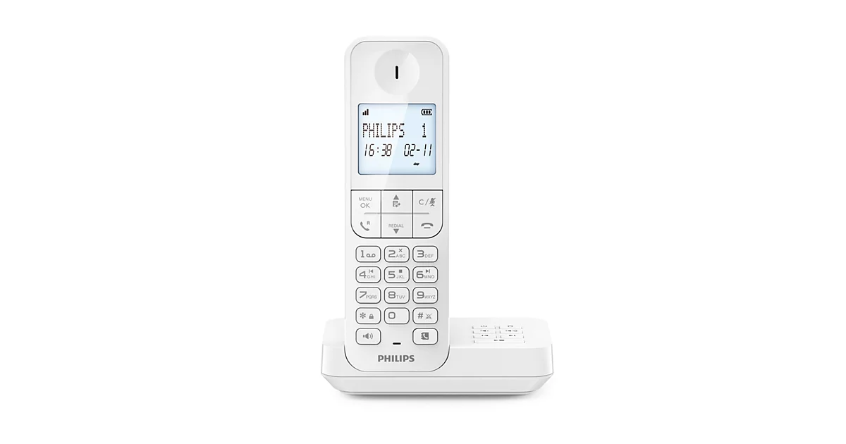 Philips Téléphone fixe sans fil avec répondeur