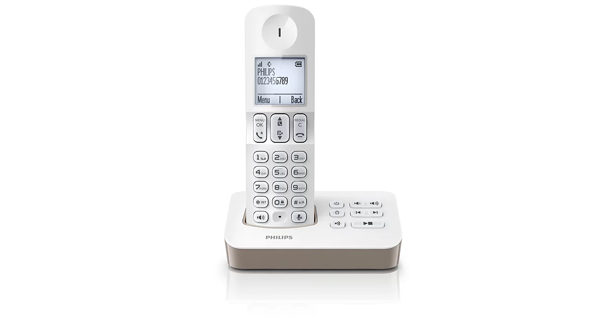 Philips Téléphone fixe sans fil avec répondeur