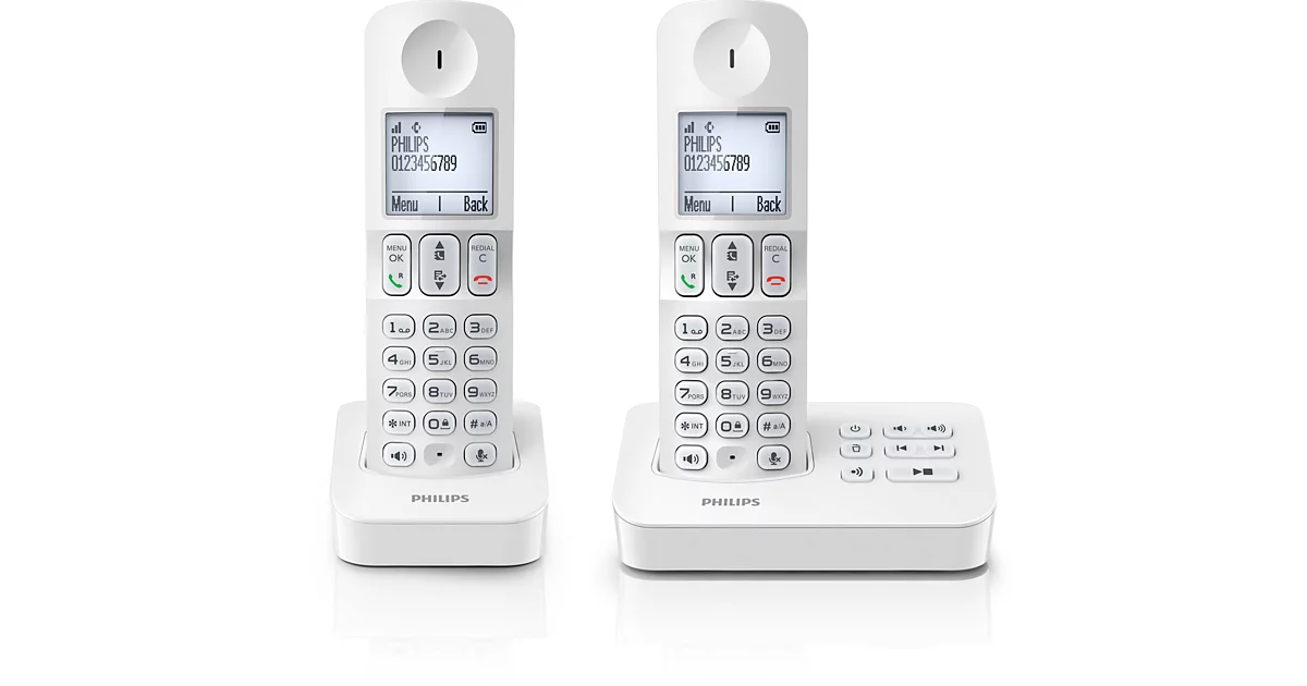 Philips Téléphone fixe sans fil avec répondeur