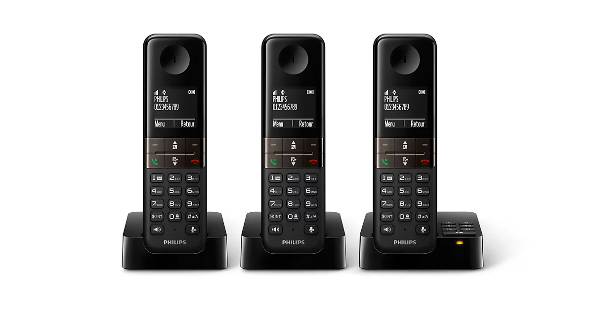 Philips Téléphone fixe sans fil avec répondeur