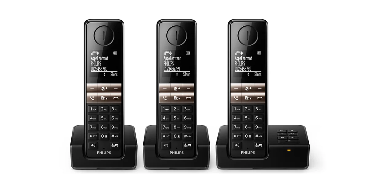 Philips Téléphone fixe sans fil avec répondeur