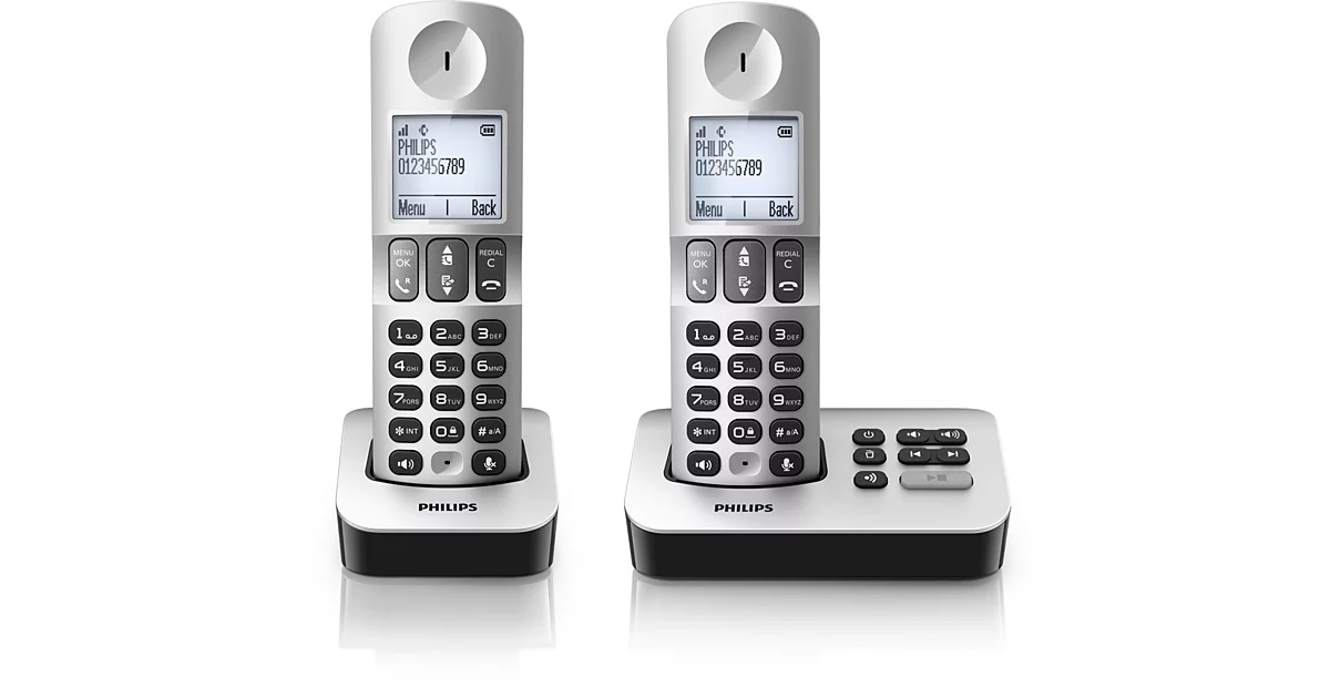Philips Téléphone fixe sans fil avec répondeur