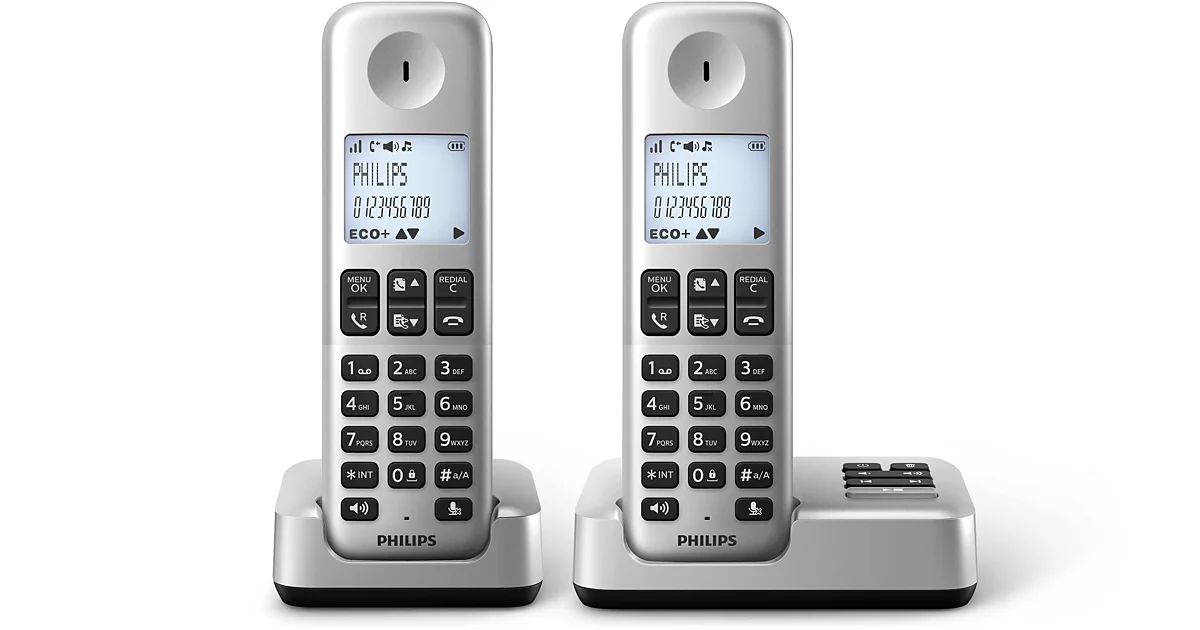 Philips Téléphone fixe sans fil avec répondeur