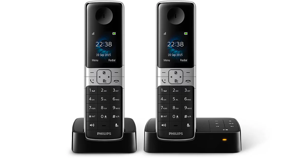 Philips Téléphone fixe sans fil avec répondeur