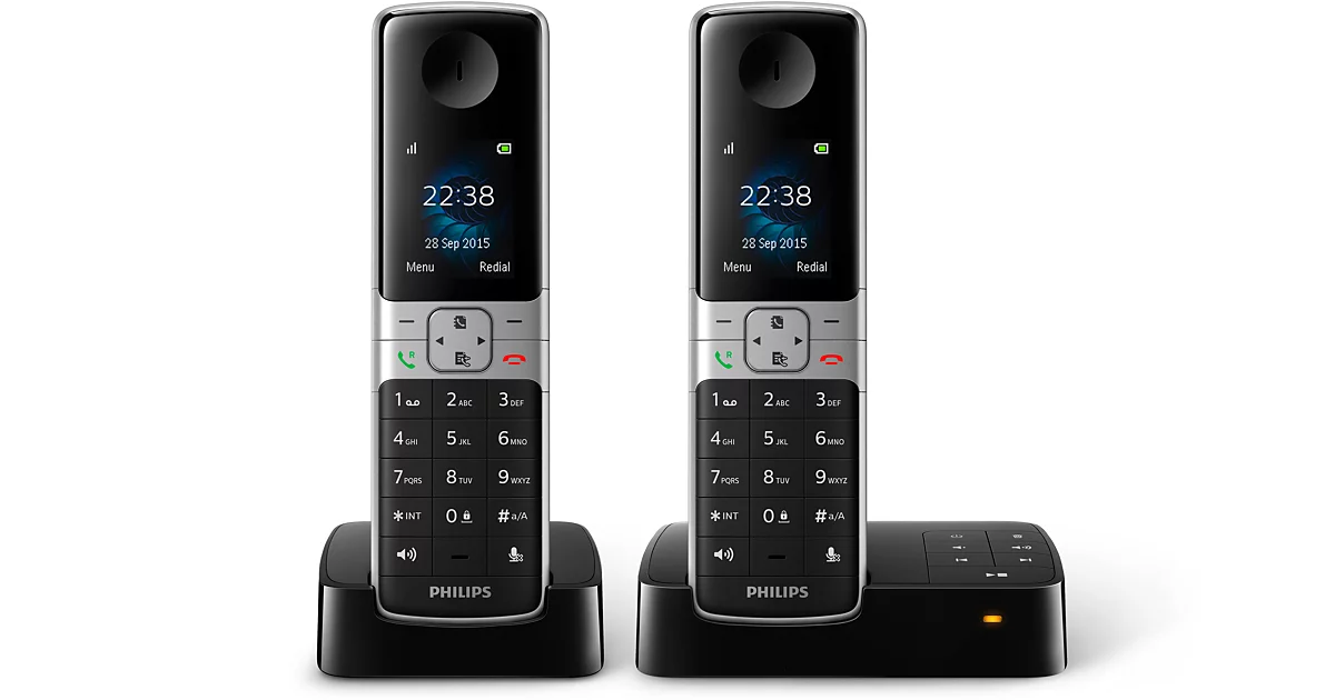 Philips Téléphone fixe sans fil avec répondeur