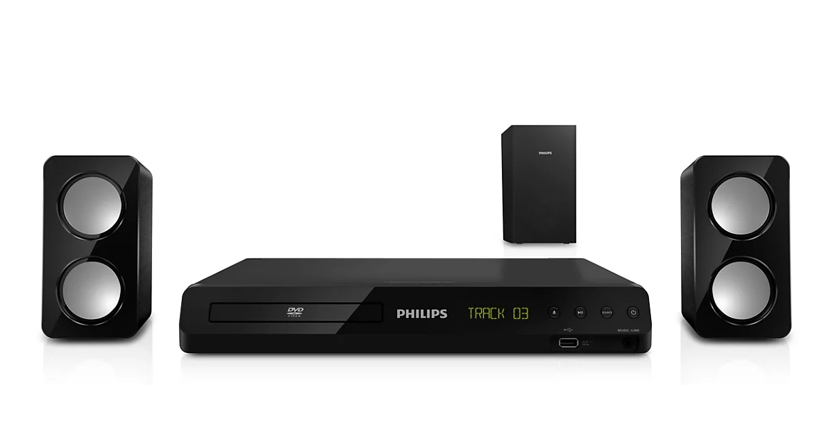 Philips Home Cinéma Blu-ray 3D 2 enceintes