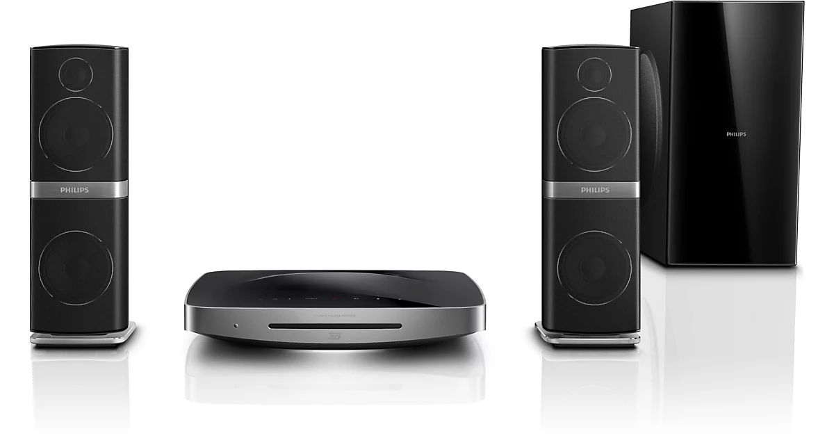 Philips Home Cinéma Blu-ray 3D 2 enceintes