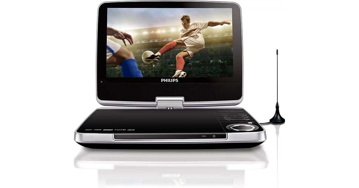 Philips Téléviseur et lecteur de DVD portable