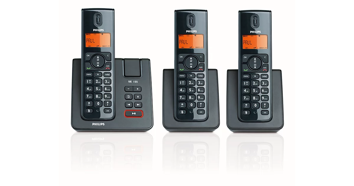 Philips Téléphone fixe sans fil avec répondeur