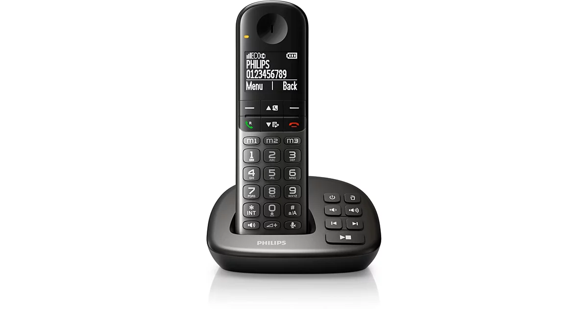 Philips Téléphone fixe sans fil avec répondeur