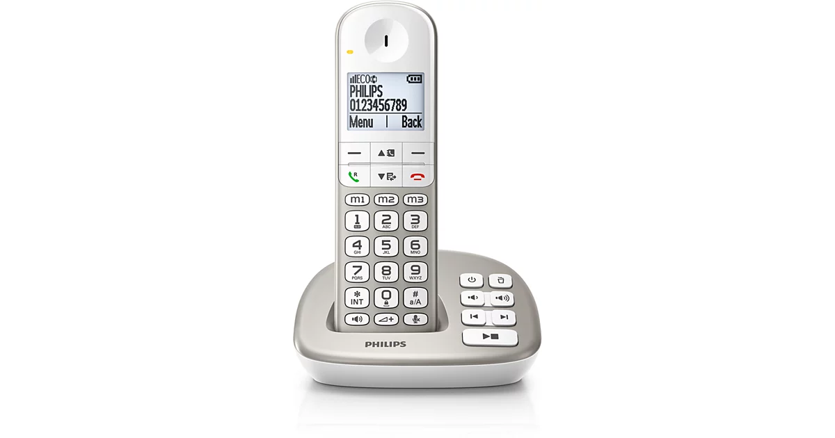 Philips Téléphone fixe sans fil avec répondeur