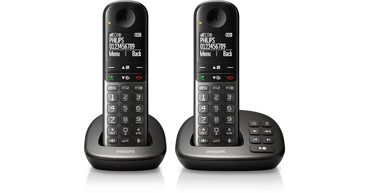 Philips Téléphone fixe sans fil avec répondeur