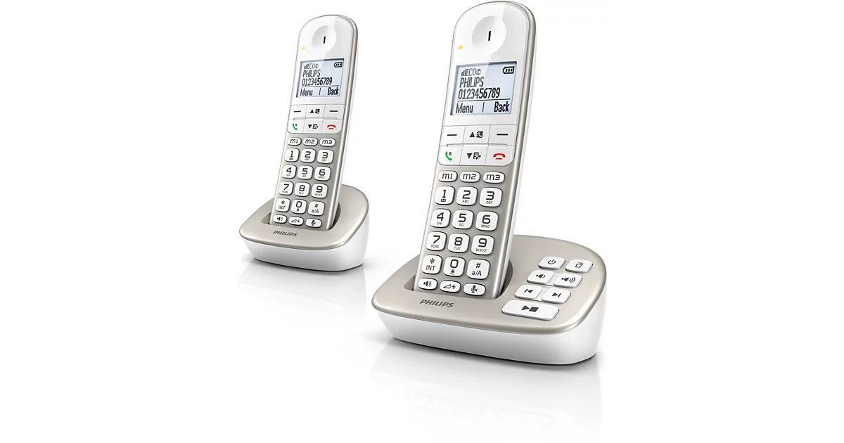 Philips Téléphone fixe sans fil avec répondeur