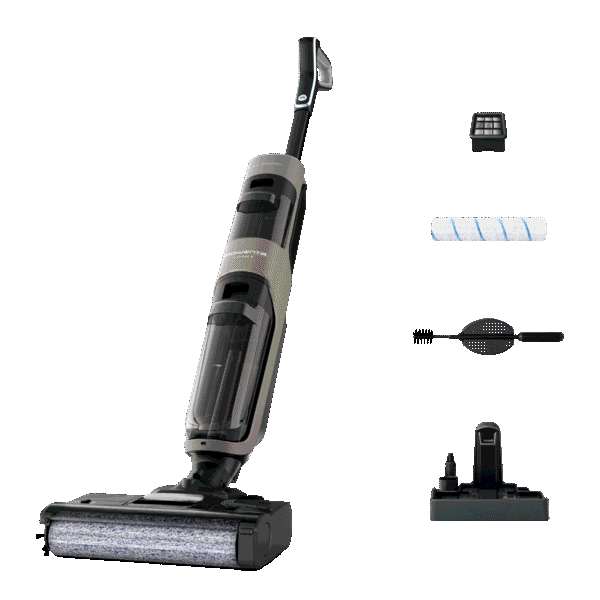 Rowenta X-Clean 4, Aspirateur laveur sans fil, Aspiration et lavage simultanés pour gagner du temps