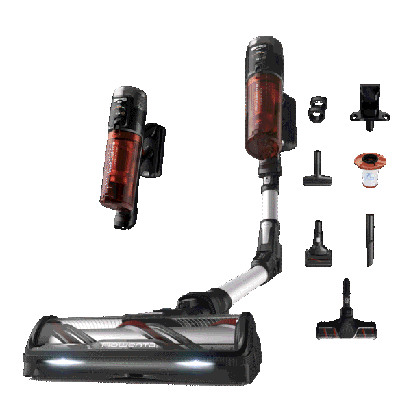Rowenta X-Force Flex 13.60, Aspirateur balai sans fil, 150 AW, 60 min, Kit complet animal