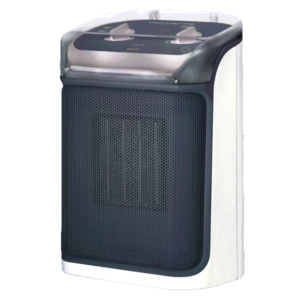 Rowenta Mini Excel Aqua, Chauffage d'appoint Céramique, Salle de bain, mode ECO, 1000W/2000W