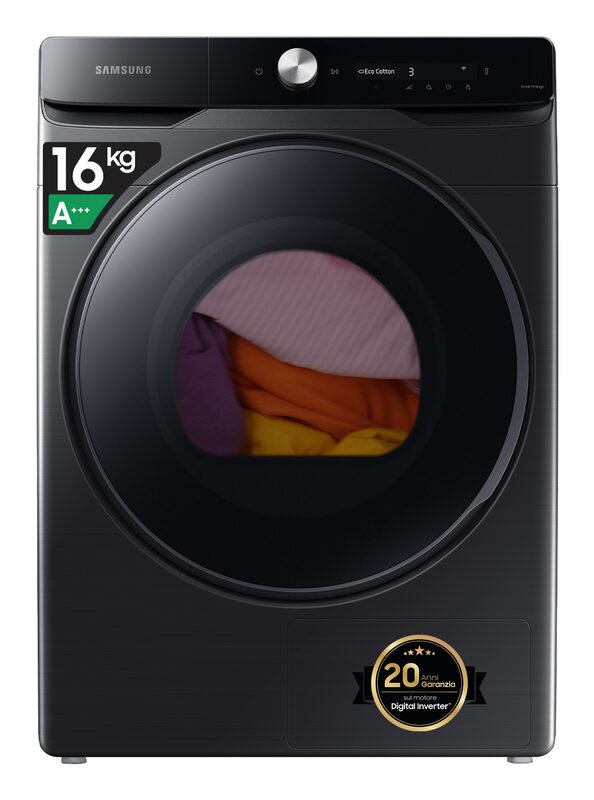 Samsung Sèche-linge Pompe à chaleur hybride Programme Anti-Allergènes+ 16 kg