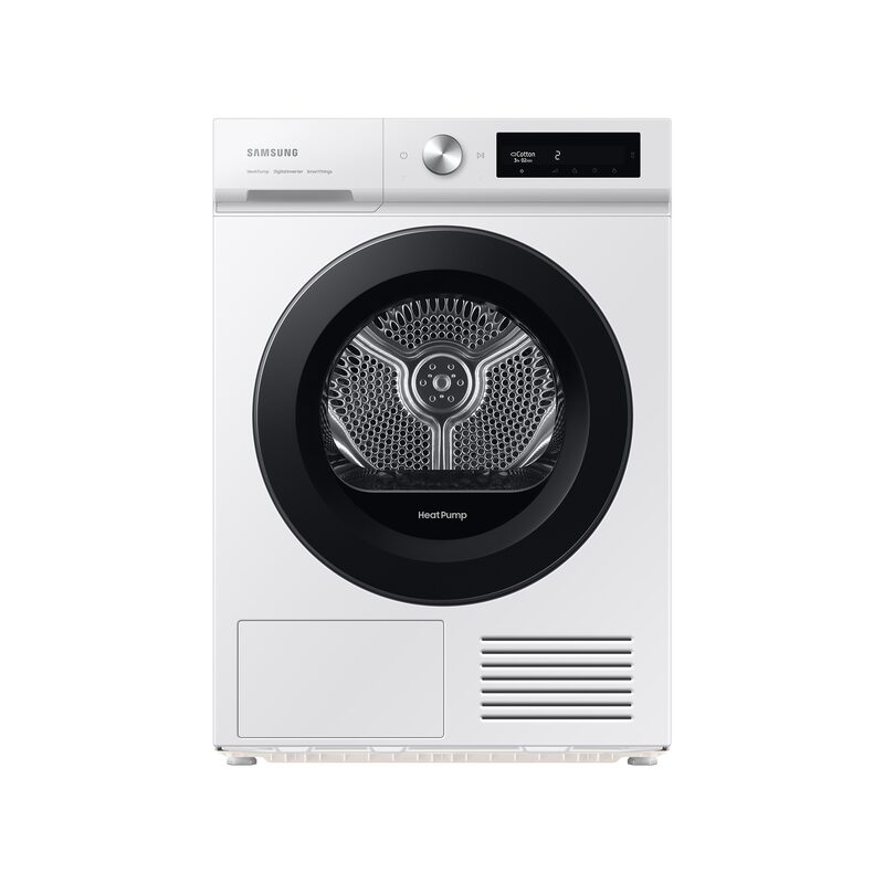 Sèche-linge Samsung Blanc Pompe à chaleur / Optimal Dry / AI Control / 9kg - DV90BB5245AWS3 Classe A+++