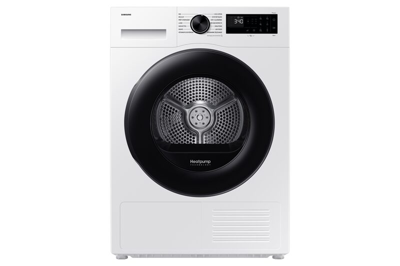 Sèche-linge Samsung Blanc Pompe à chaleur / Optimal Dry / 9kg - DV90DG52A0AEEF Classe C