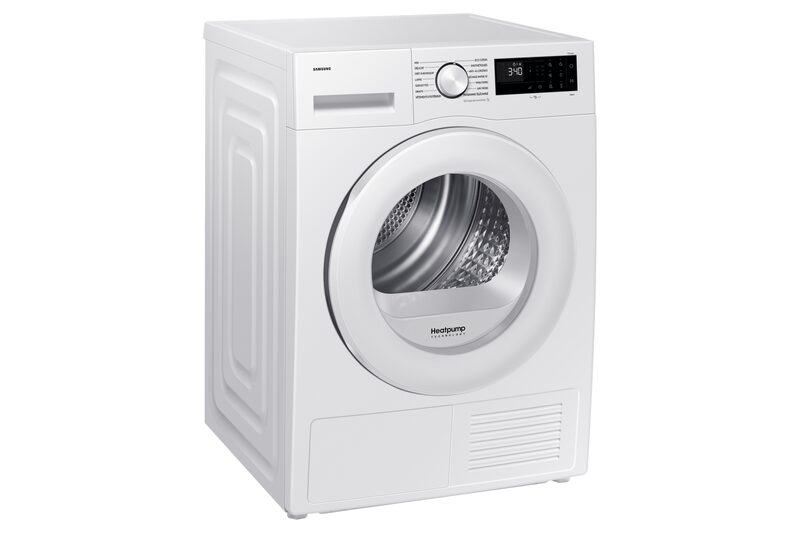 Sèche-linge Samsung Blanc Pompe à chaleur / Optimal Dry / 9kg - DV90DG52A0TEEF Classe C