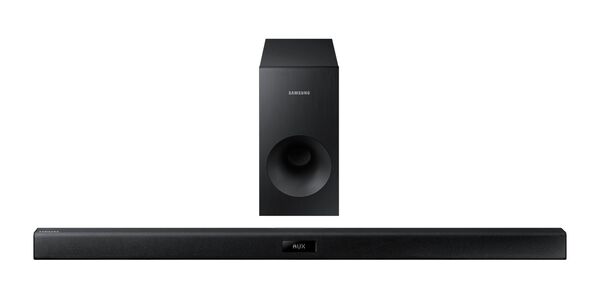Samsung Barre de son silver 120W, Bluetooth, caisson de basse filaire - HW-J355