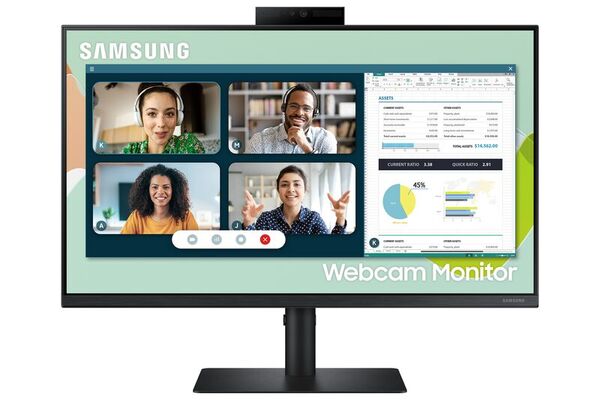 Samsung Écran PC 24" Professionnel avec Webcam S40VA | S24A406V
