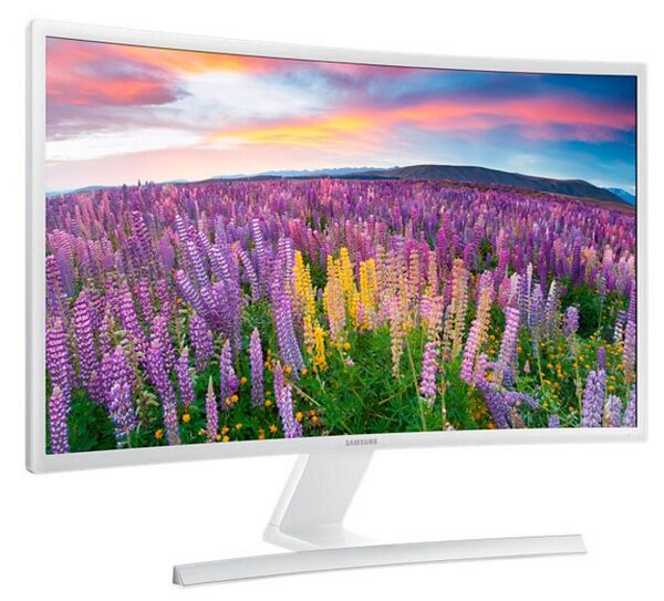 Samsung Moniteur incurvé 27" au design blanc brillant
