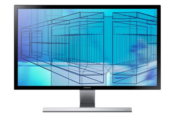 Samsung Moniteur UHD 28" avec un pied en métal haut de gamme
