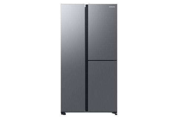 Réfrigérateur Samsung Bespoke AI - Américain- Platinum Inox- Ecran interne - 645L - Classe D -RH69CG895DS9