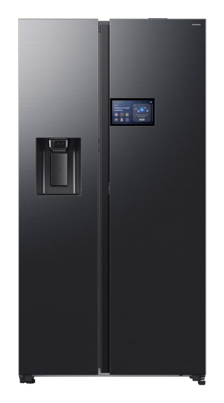 Réfrigérateur Samsung Bespoke AI Home- Américain- Noir- Assistant Vocal Bixby- 621 L- RS90F64EDF- Classe D