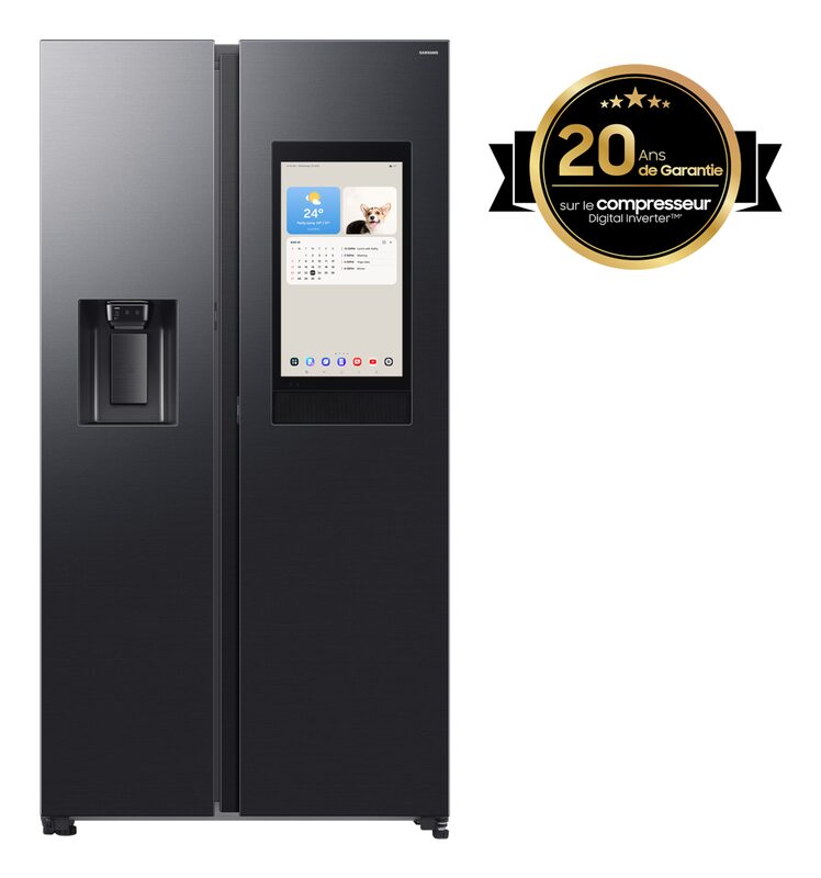Samsung Bespoke AI Réfrigérateur Side-by-Side Family Hub 614L