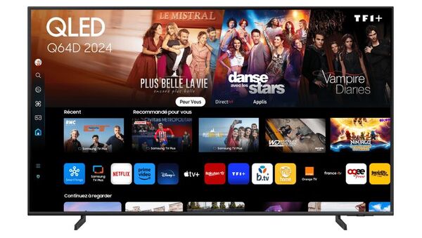 Samsung TV QLED 65" Q64D 2024, 4K, Smart TV