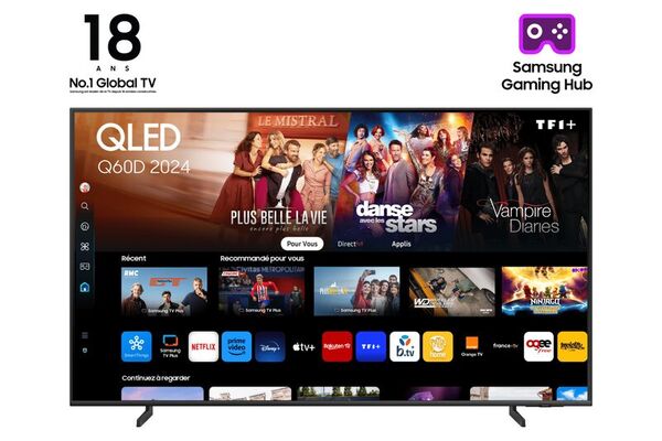 Samsung TV QLED 85" Q60D 2024, 4K, Smart TV