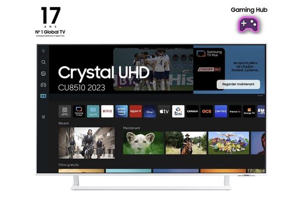 Samsung TV CRYSTAL UHD 4K, 43CU8510, SMART TV