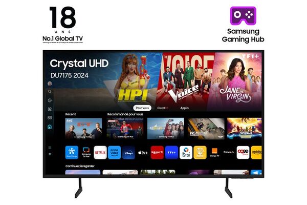 Samsung TV Crystal UHD 50" DU7175 2024, 4K, Smart TV