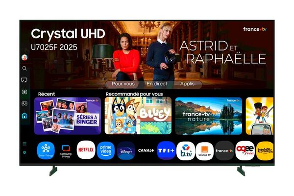 Samsung TV Crystal UHD 65" U7025F 2025, 4K, Smart TV