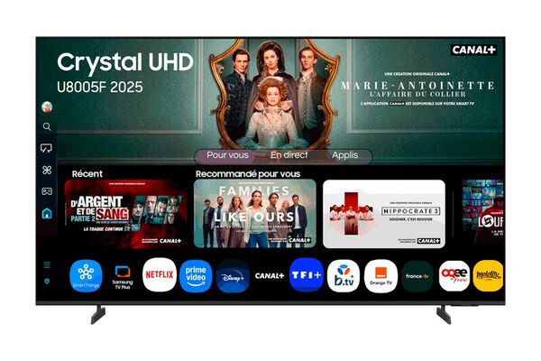 Samsung TV Crystal UHD 85" U8005F 2025, 4K, Smart TV