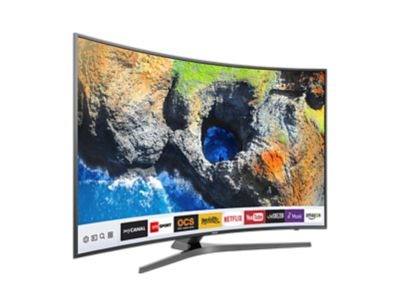 Samsung TV UHD 55'' MU6655, Ecran incurvé, Smart TV, 1700 PQI