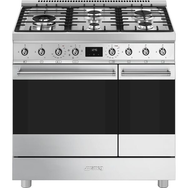 Smeg Piano de cuisson Gaz 90x60 cm C92GMX2