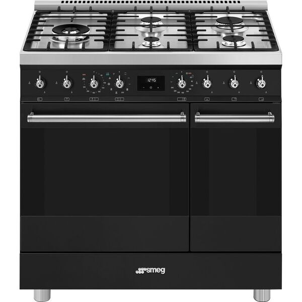 Smeg Piano de cuisson Gaz 90x60 cm C92GPMB2