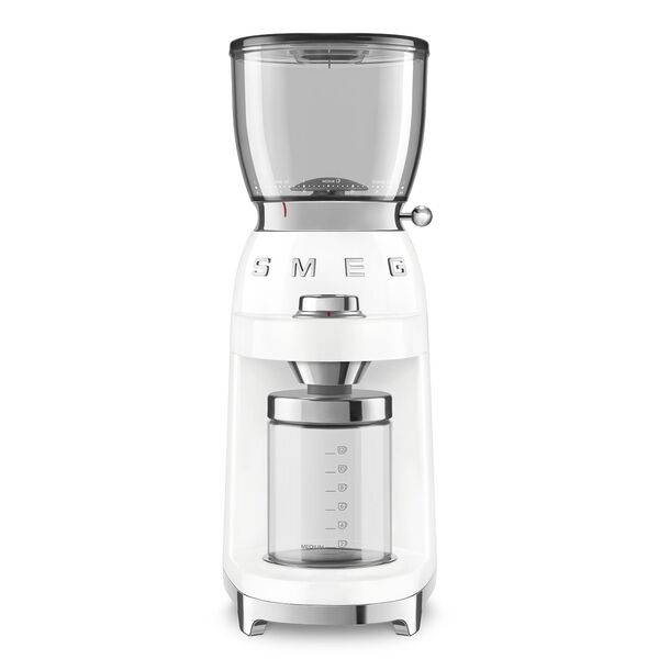 Smeg Broyeur à café vintage Blanc Années 50 CGF01WHEU