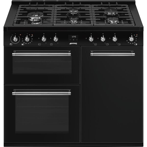 Smeg Piano de cuisson Gaz 100x60 cm CX103GMBL