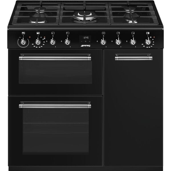 Smeg Piano de cuisson Gaz 90x60 cm CX93GMBL