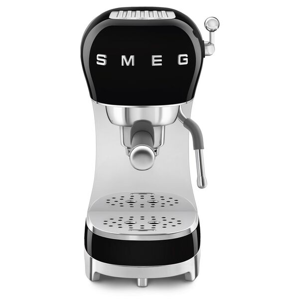 Smeg Machine à café Expresso vintage Noir Années 50 ECF02BLEU