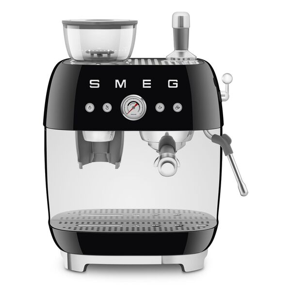 Smeg Machine à café à grain vintage Noir EGF03BLEU