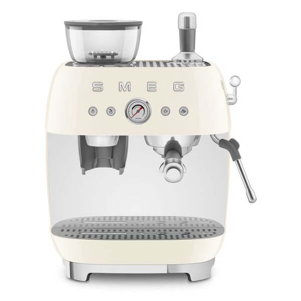 Smeg Machine à café à grain vintage Crème EGF03CREU
