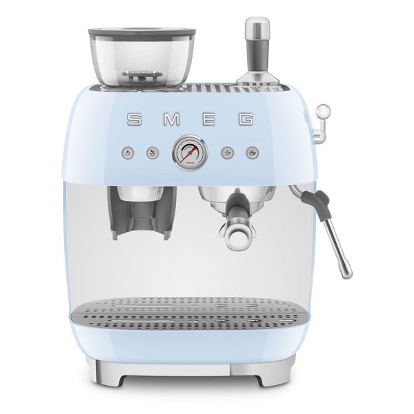 Smeg Machine à café à grain vintage Bleu Azur EGF03PBEU