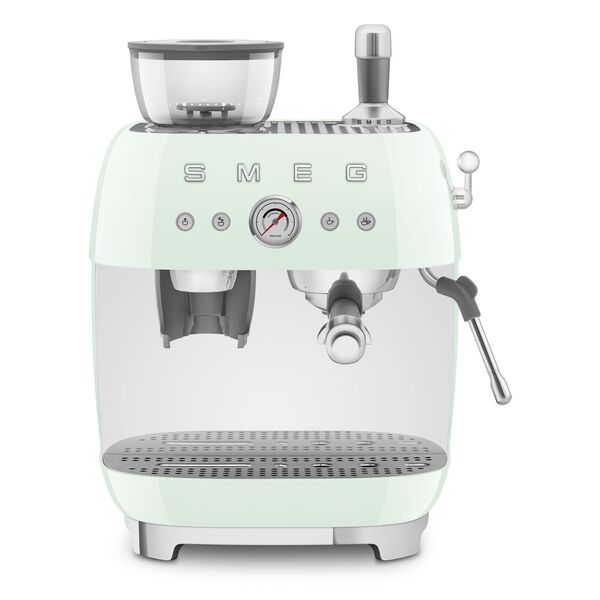 Smeg Machine à café à grain vintage Vert d'Eau EGF03PGEU