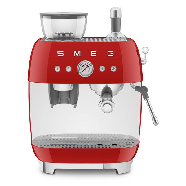 Smeg Machine à café à grain vintage Rouge EGF03RDEU